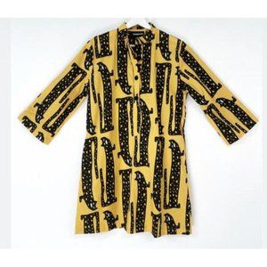 Yellow and Black Women's Top